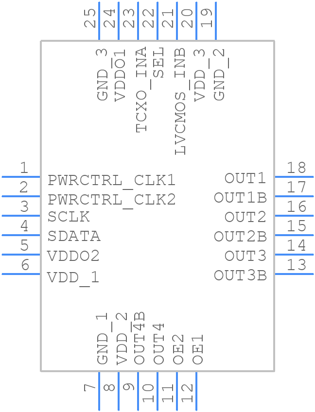 6T39007ANLGI - Renesas Electronics - PCB symbol