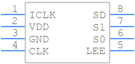 MK1707SLFTR - Renesas Electronics - PCB symbol