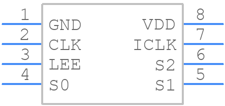 MK1709AGLFTR - Renesas Electronics - PCB symbol