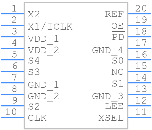 MK1714-02RILF - Renesas Electronics - PCB symbol
