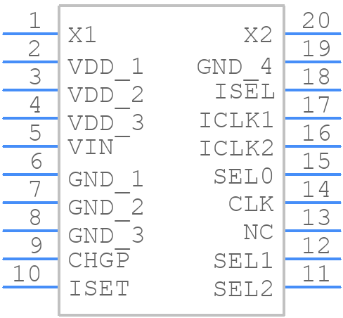 MK2059-01SILF - Renesas Electronics - PCB symbol