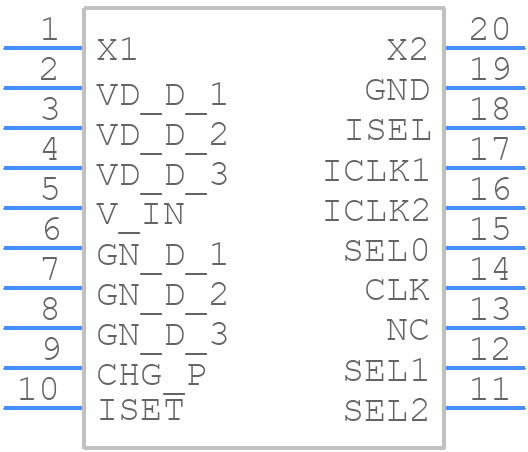 MK2059-01SILFTR - Renesas Electronics - PCB symbol
