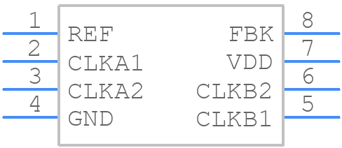 MK2304S-1LFT - Renesas Electronics - PCB symbol