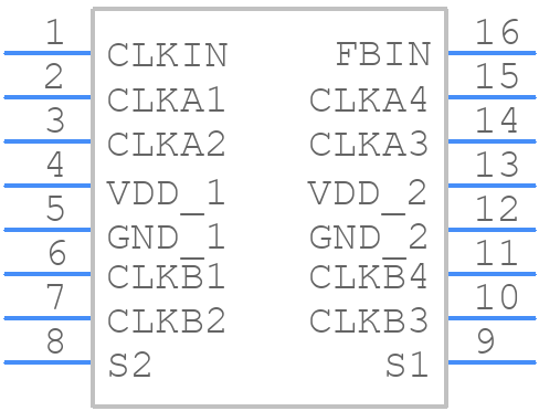 MK2745-24SLF - Renesas Electronics - PCB symbol