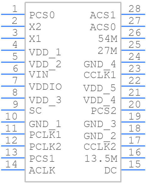 MK2771-15RLF - Renesas Electronics - PCB symbol
