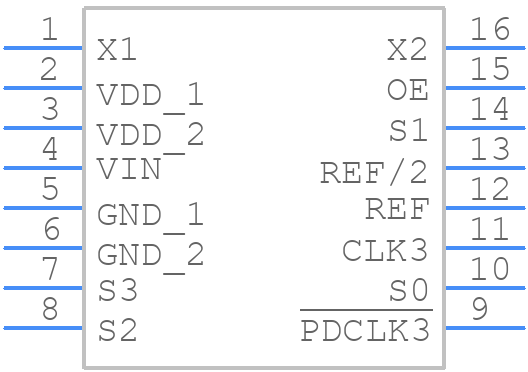 MK3732-10SLF - Renesas Electronics - PCB symbol