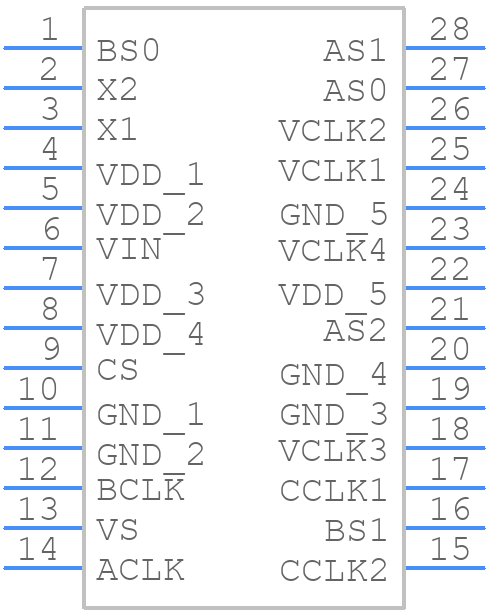 MK3771-17RLFTR - Renesas Electronics - PCB symbol