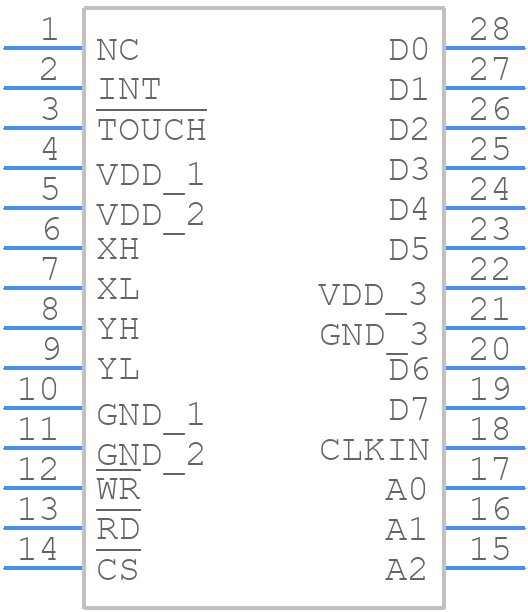 MK712SILFTR - Renesas Electronics - PCB symbol