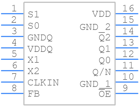 5V925BQGI - Renesas Electronics - PCB symbol