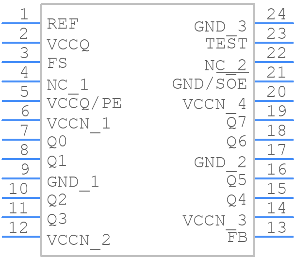 5V9910A-5SOGI - Renesas Electronics - PCB symbol