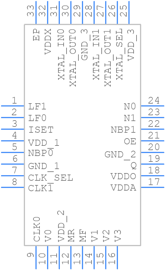 810001BK-22LF - Renesas Electronics - PCB symbol