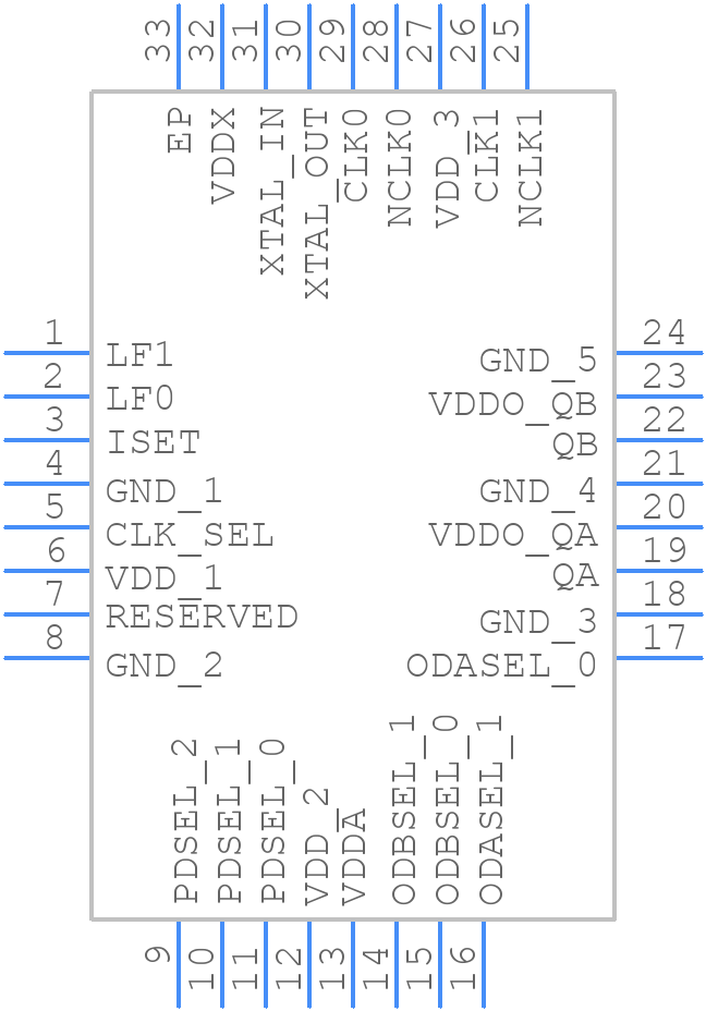 810252BKI-03LF - Renesas Electronics - PCB symbol