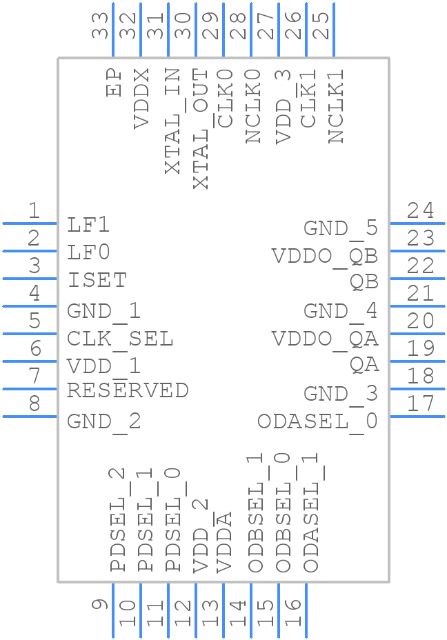 810252BYI-03LFT - Renesas Electronics - PCB symbol