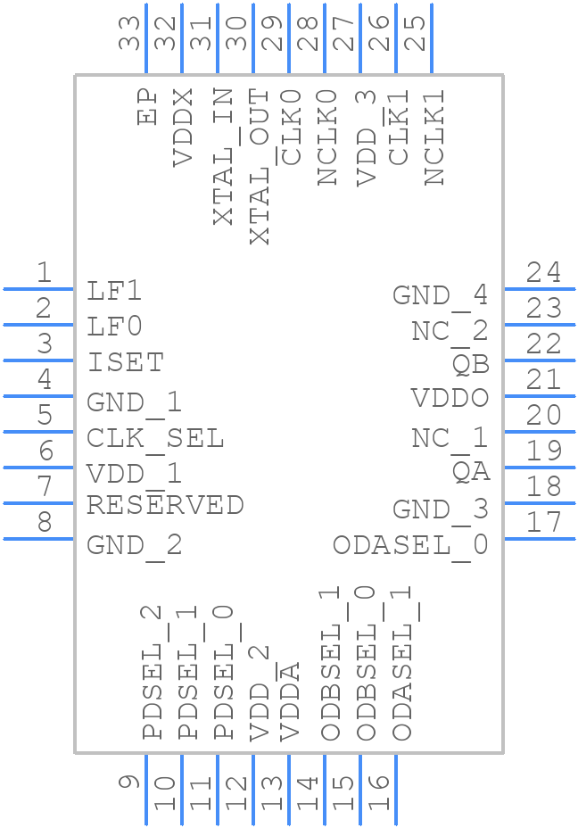 810252DKI-02LF - Renesas Electronics - PCB symbol