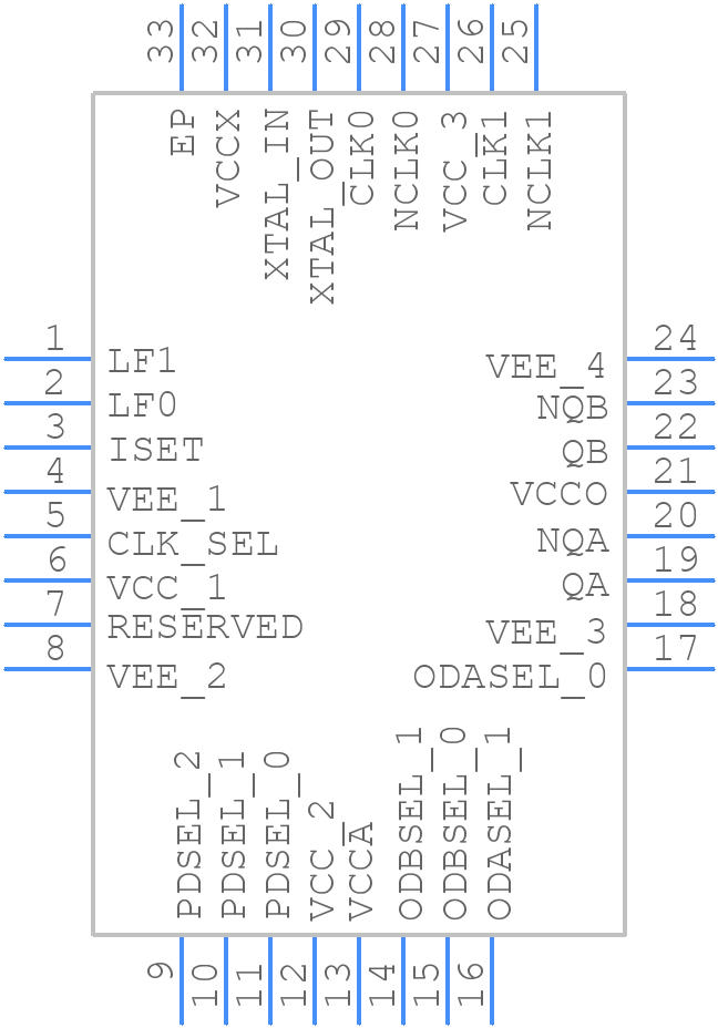 813252CKI-02LF - Renesas Electronics - PCB symbol