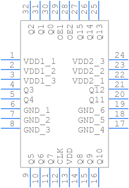 8343AY-01LF - Renesas Electronics - PCB symbol