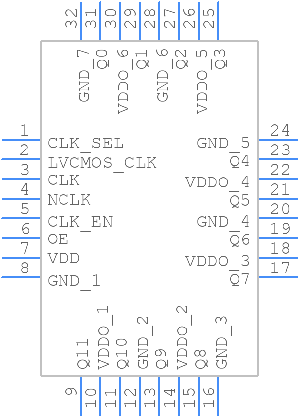 83948AYILFT - Renesas Electronics - PCB symbol