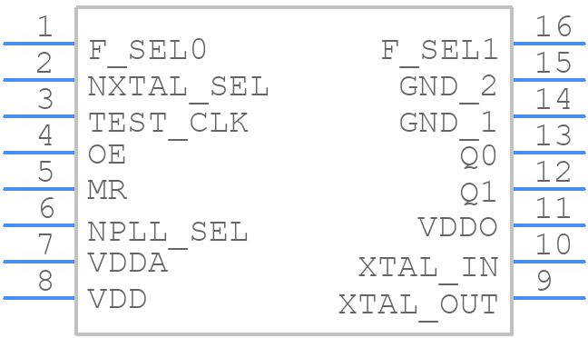 840002AGILF - Renesas Electronics - PCB symbol