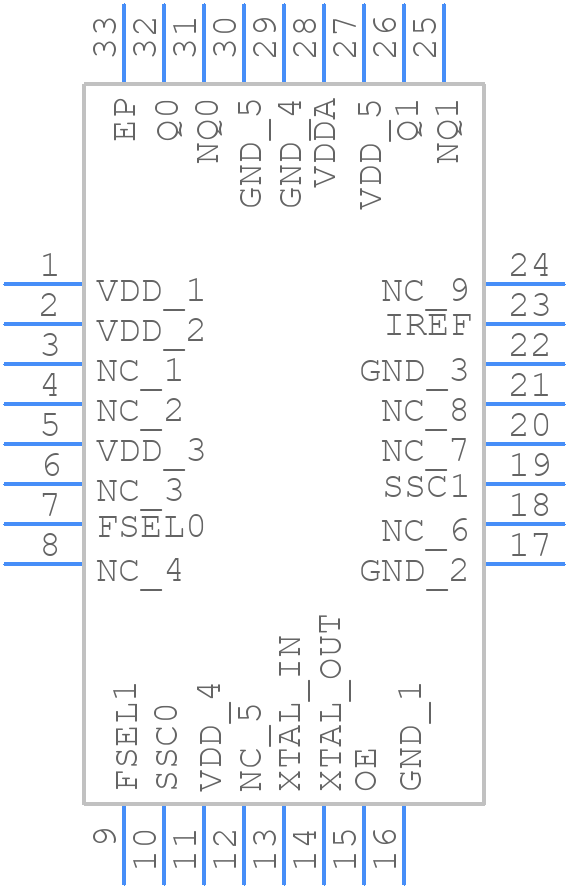 841202BK-245LF - Renesas Electronics - PCB symbol