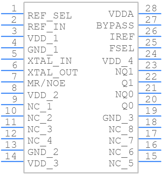 841602AGILFT - Renesas Electronics - PCB symbol