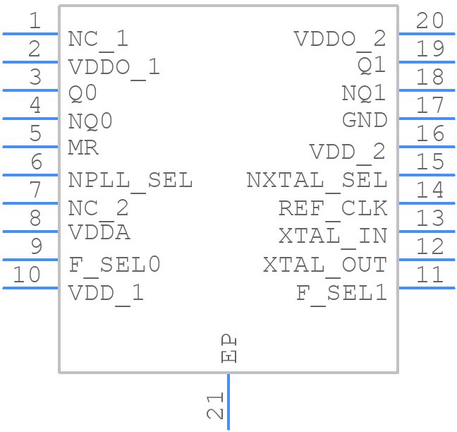 8422002AGI-07LF - Renesas Electronics - PCB symbol