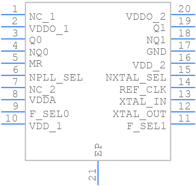 8422002AGI-07LFT - Renesas Electronics - PCB symbol