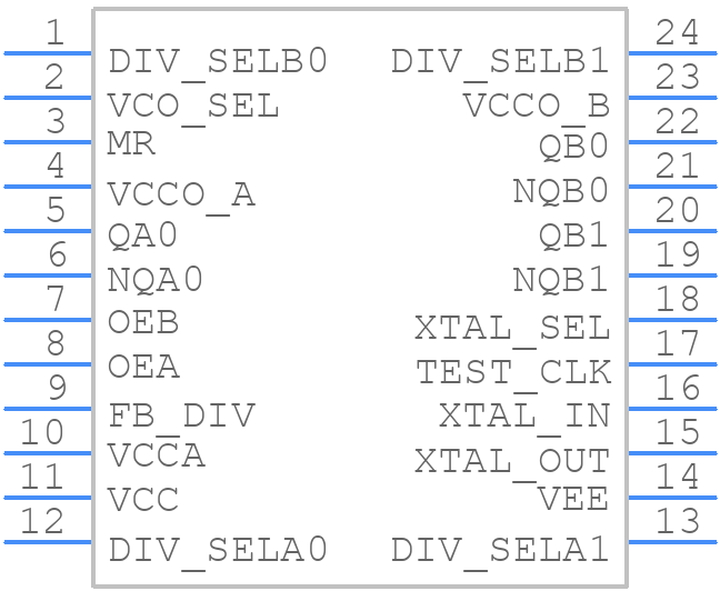 843003AGLF - Renesas Electronics - PCB symbol