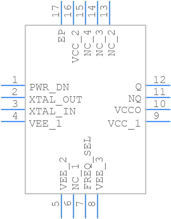 843022AKI-02LF - Renesas Electronics - PCB symbol