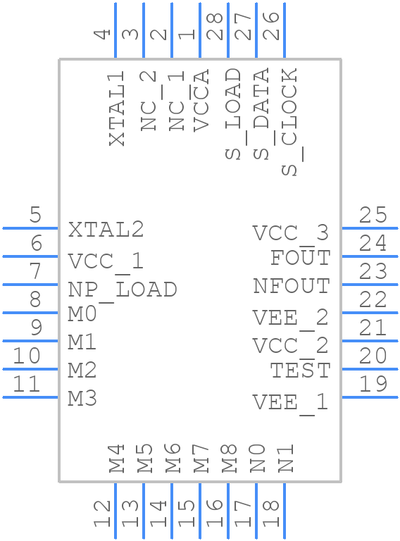 84329AV-01LFT - Renesas Electronics - PCB symbol