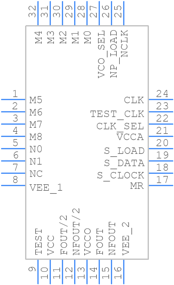 8432CY-111LFT - Renesas Electronics - PCB symbol