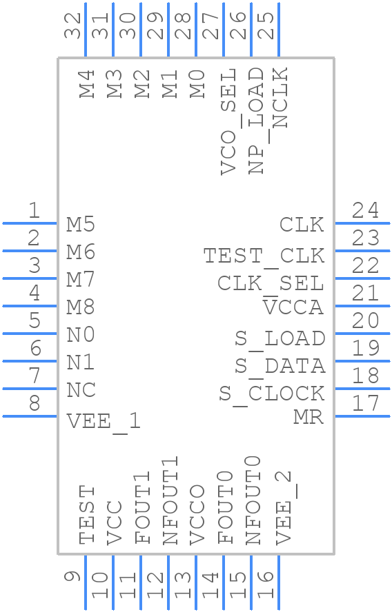 8432DY-101LFT - Renesas Electronics - PCB symbol