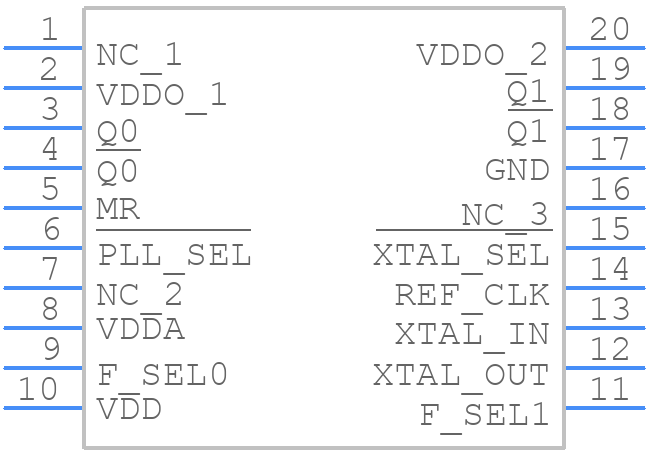 844002AG-01LFT - Renesas Electronics - PCB symbol