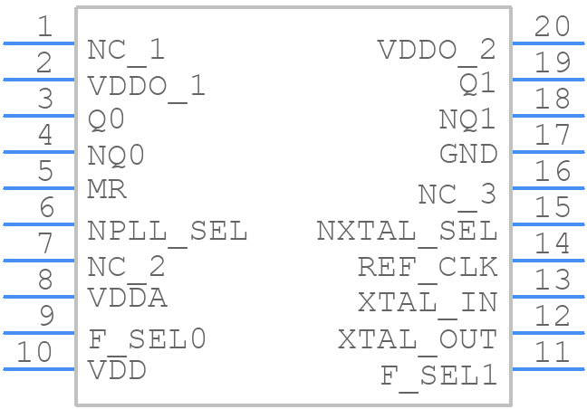 844002AGLF - Renesas Electronics - PCB symbol