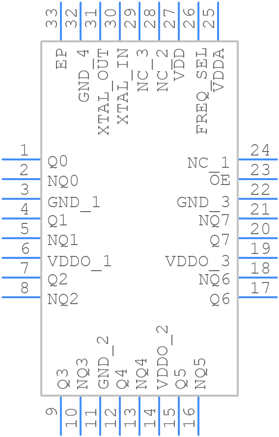844008AKI-46LF - Renesas Electronics - PCB symbol