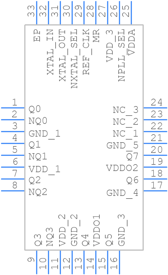 8440258CK-46LF - Renesas Electronics - PCB symbol