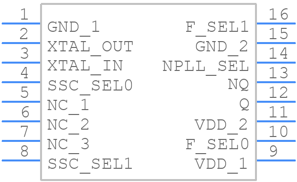 844441DGILF - Renesas Electronics - PCB symbol