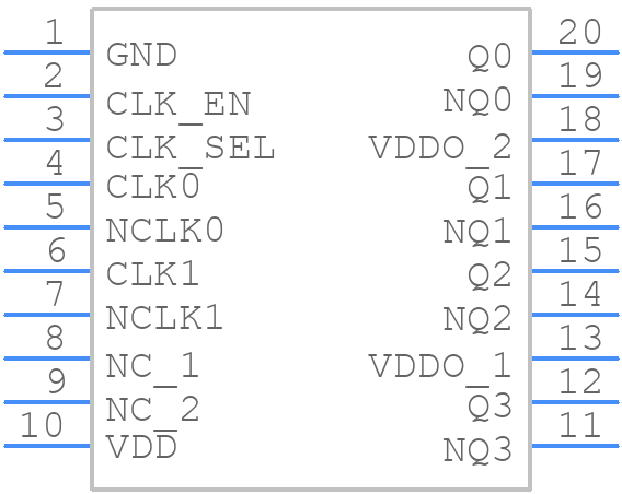 8523AGI-03LNT - Renesas Electronics - PCB symbol