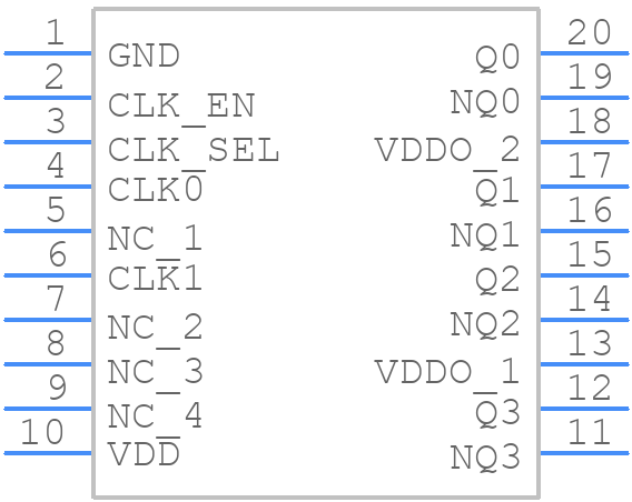 8525BGLFT - Renesas Electronics - PCB symbol