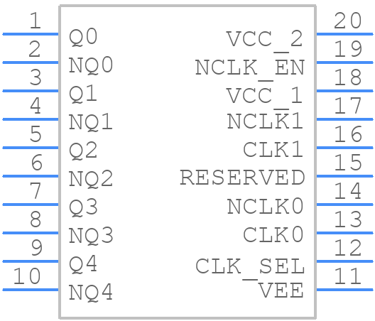 85314AGI-11LFT - Renesas Electronics - PCB symbol