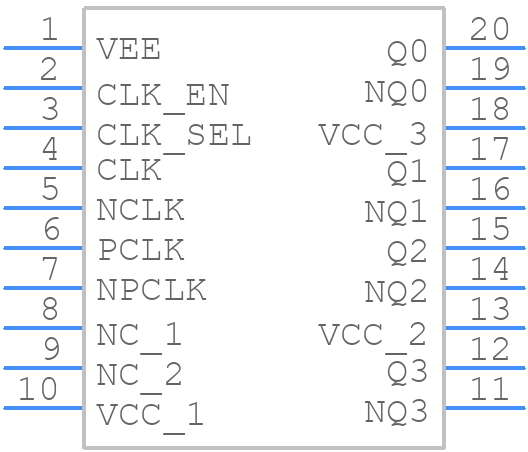 8533AG-01LNT - Renesas Electronics - PCB symbol
