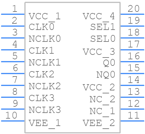 85357AGI-01LF - Renesas Electronics - PCB symbol