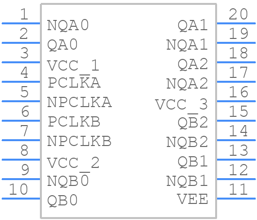 853S013AMILF - Renesas Electronics - PCB symbol