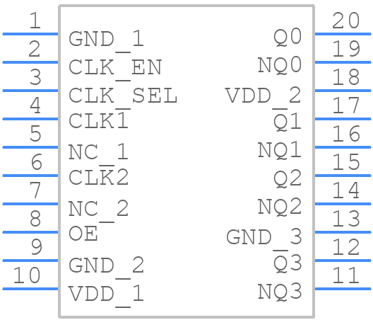8545AGI-02LF - Renesas Electronics - PCB symbol