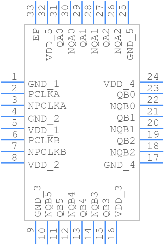 854S036AKLFT - Renesas Electronics - PCB symbol
