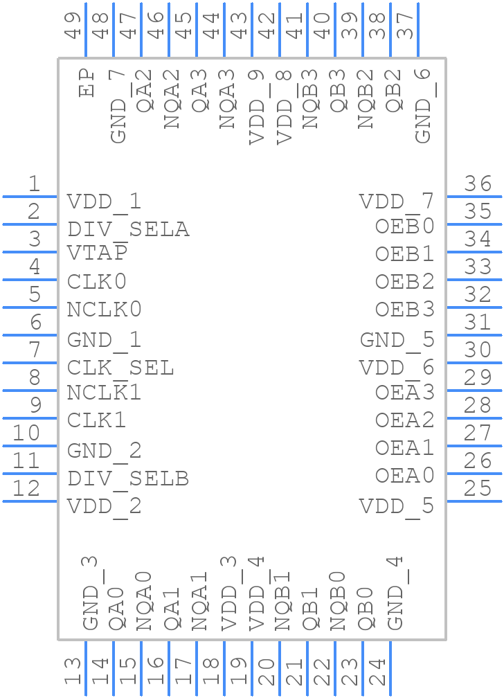 854S1208AYILF - Renesas Electronics - PCB symbol