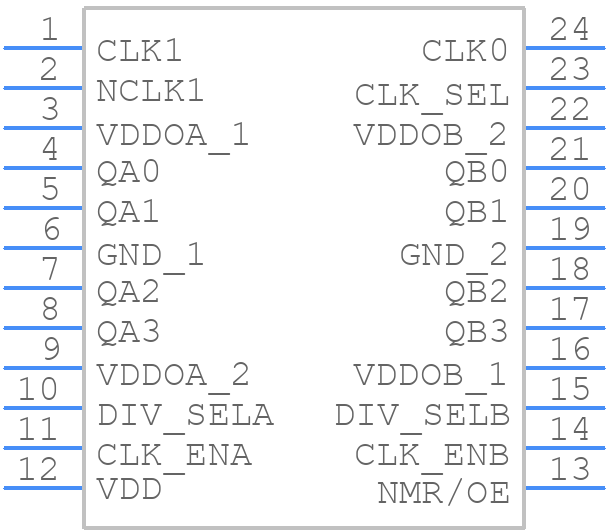 87008AGILFT - Renesas Electronics - PCB symbol