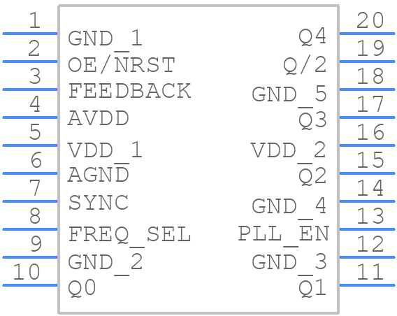 870931ARI-01LF - Renesas Electronics - PCB symbol