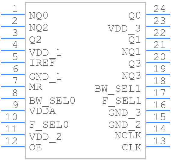 871004AGI-04LF - Renesas Electronics - PCB symbol