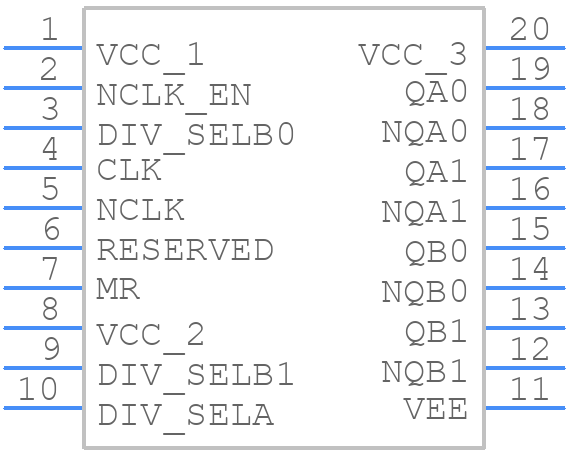 87339AGI-11LFT - Renesas Electronics - PCB symbol