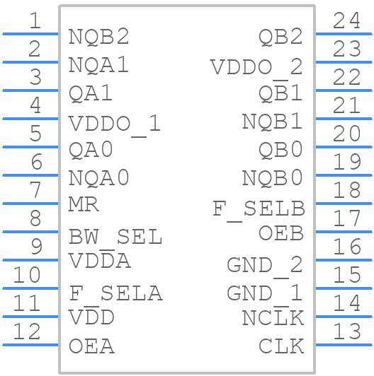 874005AG-04LF - Renesas Electronics - PCB symbol